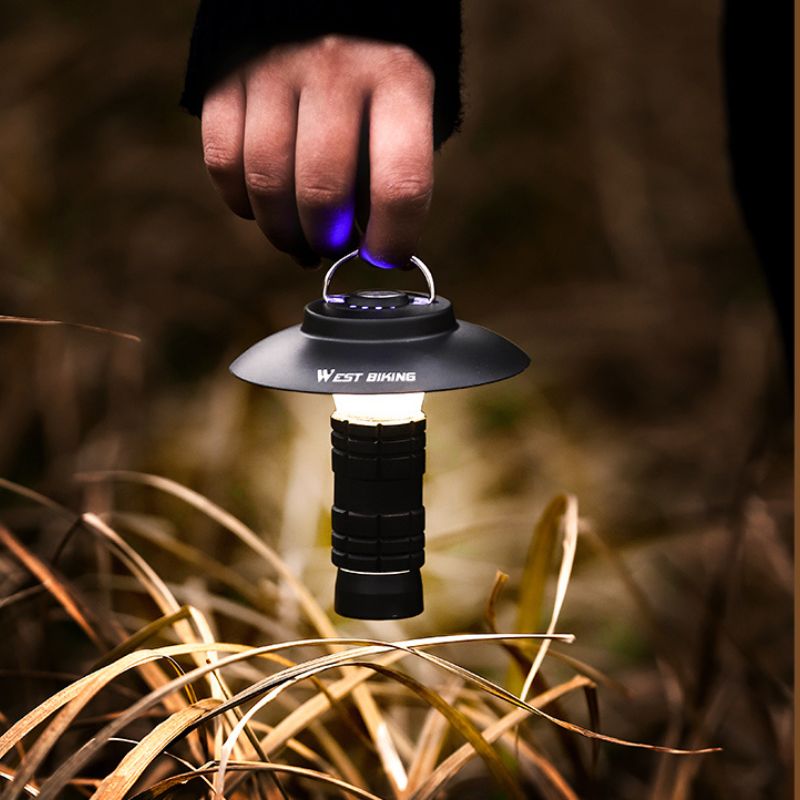 Lanterne LED Portable, Rechargeable par USB, 3 Modes d'éclairage magnétique, luminaire suspendu, idéal pour le Camping ou une tente