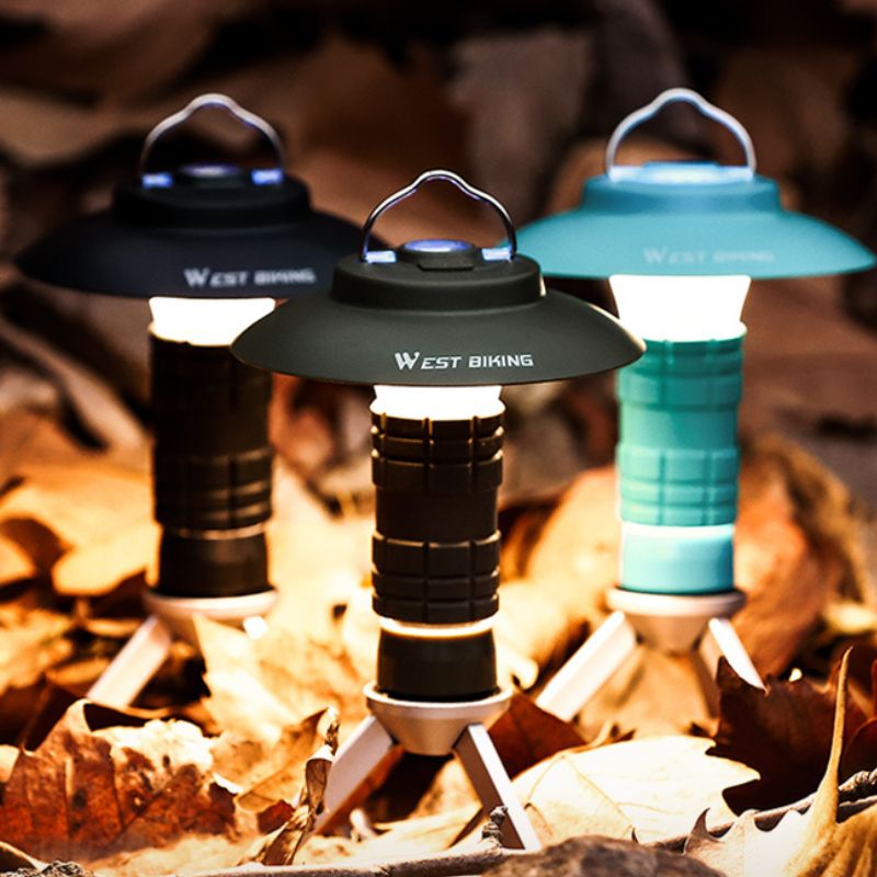 Lanterne LED Portable, Rechargeable par USB, 3 Modes d'éclairage magnétique, luminaire suspendu, idéal pour le Camping ou une tente