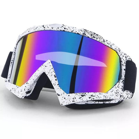 Lunettes de Ski Anti-Buée avec Protection UV, Cadre en Résine PC, Confortable pour Tous, Idéales pour Sports d'Hiver et Activités en Plein Air