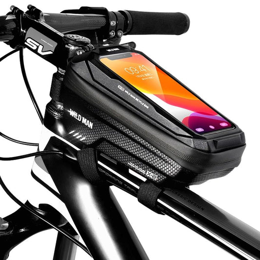 Pochette Vélo à Écran Tactile : Coque Rigide pour Téléphone, Écran Tactile Haute Capacité, Vélo de Route VTT, Sac de Cyclisme, Accessoires de Cyclisme