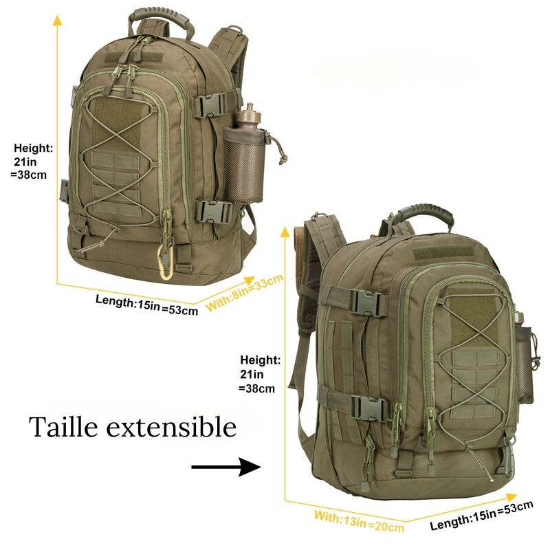 Sac a outlet dos militaire 60l