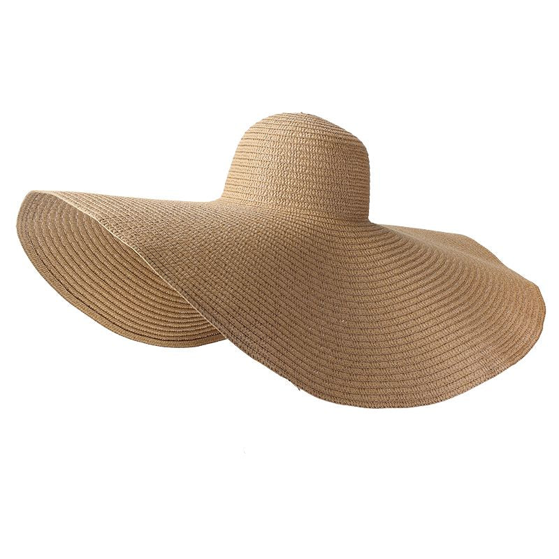 Chapeau beige d'été XXL pour femme protection solaire large bord chapeau XXL chapeau souple chapeau pour femme chapeau pliable chapeau de plage Chapeau d'été collection Summer Chic de la Boutique Petites Aventures