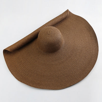 Chapeau Marron  d'été XXL pour femme protection solaire large bord chapeau XXL chapeau souple chapeau pour femme chapeau pliable chapeau de plage Chapeau d'été collection Summer Chic de la Boutique Petites Aventures