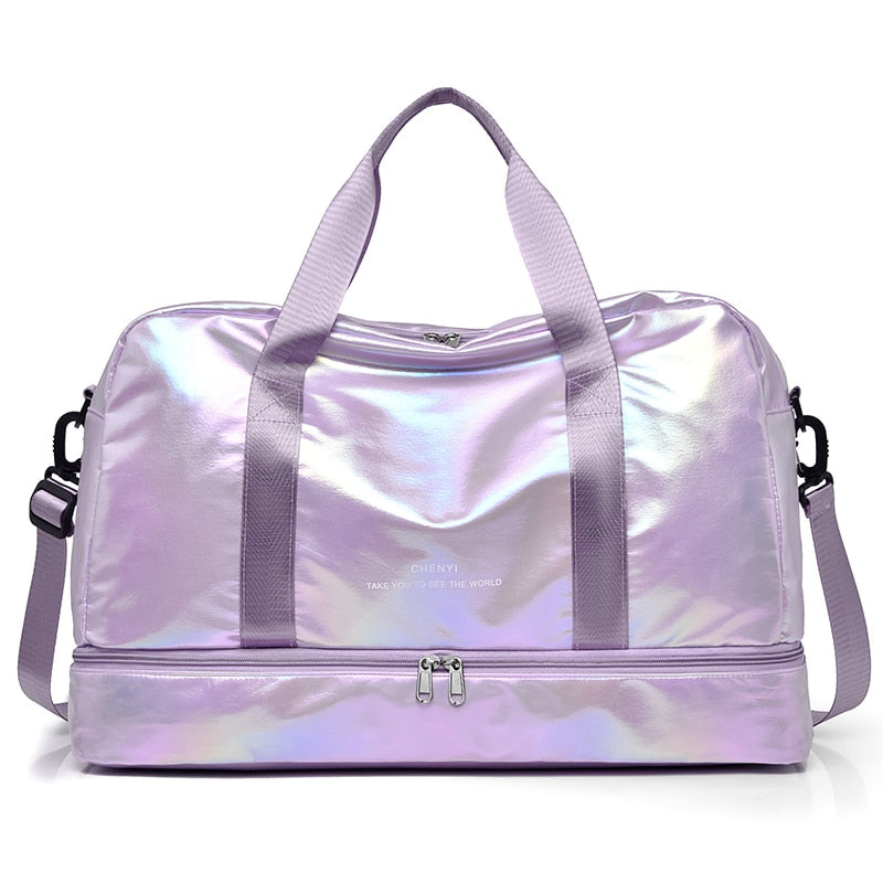 Sac de voyage pour femmes de couleur violet Sac de rangement pour femmes Accessoires de voyage pour femmes Sac à main de voyage Sac de voyage imperméable Sac de voyage lumineux Organisation de voyage pour femmes collection bagage voyage de la boutique Petites Aventures