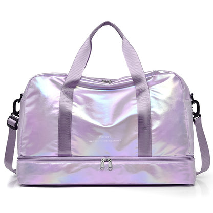 Sac de voyage pour femmes de couleur violet Sac de rangement pour femmes Accessoires de voyage pour femmes Sac à main de voyage Sac de voyage imperméable Sac de voyage lumineux Organisation de voyage pour femmes collection bagage voyage de la boutique Petites Aventures