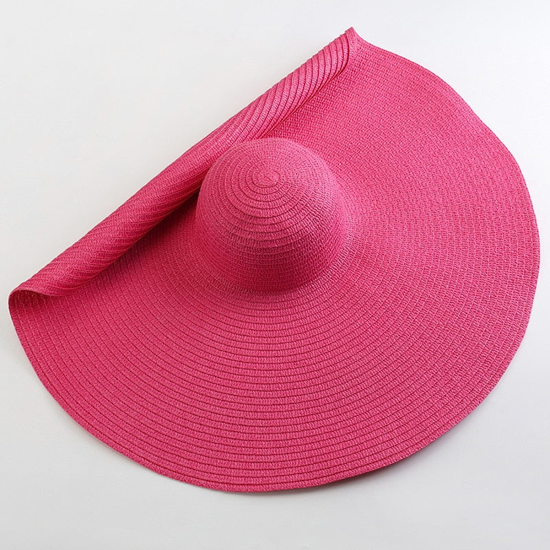 Chapeau rose d'été XXL pour femme protection solaire large bord chapeau XXL chapeau souple chapeau pour femme chapeau pliable chapeau de plage Chapeau d'été collection Summer Chic de la Boutique Petites Aventures